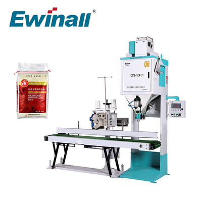 5kg - εύκολη χρήση DCS-50FE1 μηχανών κλίμακας συσκευασίας ρυζιού 50kg Ewinall αυτόματη