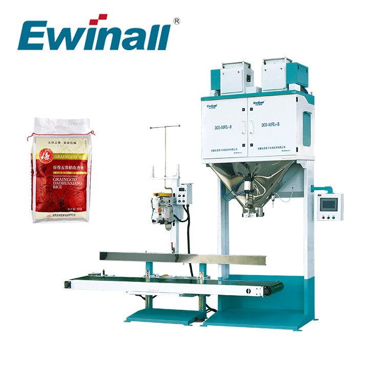 Η σκόνη μηχανών συσκευασίας ρυζιού DCS-50fe2-β Ewinall ζυγίζει τη χρήση συσκευασίας αλευριού κλιμάκων
